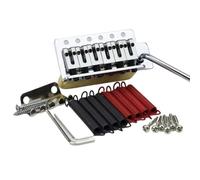 1 Set Electric Guitar Tremolo Bridge Brass Saddle & Brass base & Spring For ST Guitar GG1001(CR)