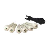 1 Set Elegant Bone Pin Guitar Bridge Pin Professional Guitar Strings Claw Bone Guitar Accessories Bone Texture