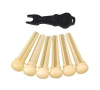 1 Set Elegant Bone Pins Guitar Bridge Pins Professional Guitar String Nails Bone Guitar Accessories Bone Texture