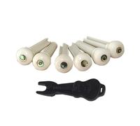 1 Set Elegant Bone Pins Guitar Bridge Pins Professional Guitar String Nails Bone Guitar Accessories Bone Texture
