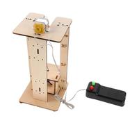 1 Set Elevator Toys: DIY Elevator Lift Toy for Kids Stem Science Experiment Kit - Easy Assembly Wooden Lifter Model Boosts Creativity Learning for Students