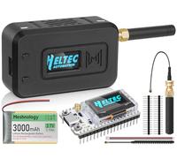 1 Set ESP32 LoRa V3 Module Board with 868 MHz Antenna + 3000mAh Battery + Case Integrated WLAN Blue Tooth SX1262 CP2102 0.96" OLED Display Type C for AR Duino Lora Meshtastic IOT (N35,Black)