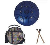1 Set Ethereal Drum Tank Drum,1 Set Ethereal Drum Mind Healing Drum, Yoga Tank Music Instruments For Adults Meditation Drums,Beginner Percussion Instrument Steel Tank Drum (Color : Blue)