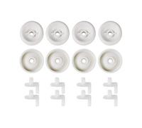 1 Set Exact Replacement Dishwasher Dishrack Rollers and Studs - Lower Rack Wheel Kit for GE, WD35X21038 300