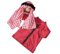 1 Set Exquisited Newborns Photoshoots Wear Soft Polyester Robe Romper with Matching Headscarf Photography Props First Birthday Photo Outfit