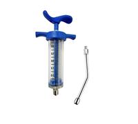 1 Set Feeding Syringe with Drench Nozzle Adjustable Dosage Reusable Drench Gun Syringe for Goat, Horse, Sheep, Dog, Pig, Cat, Bird, Small Pet (XM-30M