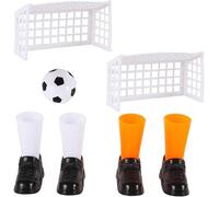 1 Set Finger Soccer Game Finger Footballs Match Funny Finger Table Game Set with Two Goals for Fans Club Party Gifts Football Products Soccer Games,Mini Finger Football Game Set,Sports