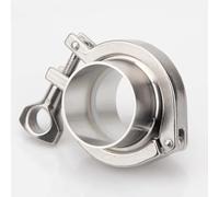 1 Set Flange Pipe Weld Ferrule + Tri Clamp + PTFE or Silicone Gasket Stainless Steel SUS SS 304 triclamp, for Machinery Manufacturers Accessories(133mm X OD 145mm)
