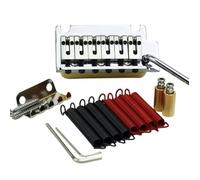 1 Set for GUY-KER 2 Post Point Electric Guitar Tremolo System Bridge Brass Saddle & Brass base & Spring GG2001(CR)