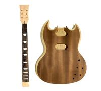 1 Set For SG 2 Dual-coil Pickups Unfinished DIY Mahogany Body Electric Guitar Body And Neck
