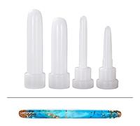 1 Set Fountain Pen Epoxy Resin Shape Cylinder Pen Shape Silicone Mould DIY Crafts Candle Casting Tool 1 Set Fountain Pen Epoxy Resin Mould