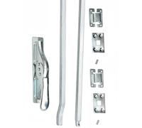 1 Set Gate Drive Bar 2140 mm Door Latch Torbriegel Silver KeyMet