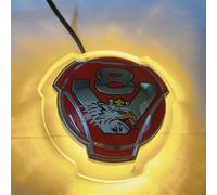 1 Set Griffin V8 Design Badge For Scania Car Truck Front Emblem Badge With 24V LED Orange Yellow Lighting Strips Applicable to Truck Illuminated Accessories (Red)