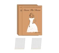 1 Set Guesses The Dress Bridal Shower Games Guesses The Dress Card Bridal Shower Game Wedding Shower Games with Pencil
