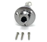 1 Set Guitar Mono End Pin Socket Plug with Screw 6.35mm Strap Plug End Pin Output Guitar Accessories Musical Instrument Hardware