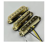 1 Set Guitar Pickups Single Coil Pickups Alnico 5 Pickups Golden Metal Cover For For ST Guitar Pickup-Set For Electric Guitars