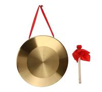 1 Set Hand Gong Percussion Instrument with Mallet Durable Musical Gong for Creativity and Hearing Development Comfortable Grip and Convenient Lanyard for Celebrations and