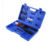 1 Set Hand Nut/Thread Riveter Kit Rivet Gun with Nosepieces 5mm, 6mm, 8mm, 10mm, 12mm