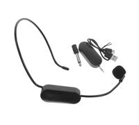 1 Set Head Mounted Headphone Mini Headsets Earphones Head Phones Black Abs