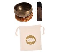 1 Set Himalaya Bowl Copper Buddhism Bowl Buddha Multi-function Sound Bowl Yoga Meditation Bowl Chakra Singing Bowls Mindfulness Bowl Decor Meditation Singing Bowl Cloth Fine Tibet