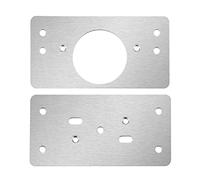 1 Set Hinge Repair Plate Kit Cabinet Repair Bracket for Protecting Wooden Cabinet Cupboard Door Stainless Steel Bracket