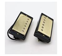 1 Set Humbucker Electric Guitar Pickup Gold Neck Bridge Pickup B/N With Black Ring For LP Style Electric Guitar Gold Pickups Set
