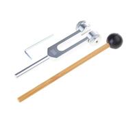 1 Set Hz Tuning Fork with Silicone Hammer Aluminum Alloy for DNA Keep Body Mind & Spirit Musical Instrument DNA Repair