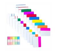 1 Set Indexes Tabs Coloured File Page Markers Book School Supplies for Student Teacher
