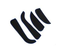 1 Set Inner Door Stickers for BMW 120i 2016 2017 2018, Plastic Material Durable Sturdy Reliable Auto Interior Trim Overlays,Blue