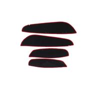 1 Set Inner Door Stickers for BMW 320i 2016 2017 2018, Plastic Material Durable Sturdy Reliable Auto Interior Trim Overlays,Red