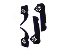 1 Set Inner Door Stickers for Mercedes Benz GLK250 2012 2013 2014 2015, Plastic Material Durable Sturdy Reliable Auto Interior Trim Overlays,Blue