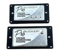 1 Set KHLESBY ProBucker Classic Alnico II Vintage Humbucking Pickups Braided Wire Chrome For Electric Guitar
