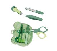 1 Set Kids Nails Care Essential with Nails Scissors Trimmer and Protective Case Organiser Box for Travel Daily Care