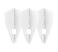 1 SET L STYLE CHAMPAGNE DART FLIGHTS BULLET WHITE