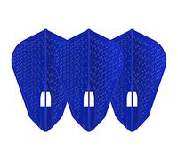1 SET L STYLE CHAMPAGNE DART FLIGHTS DIMPLE FANTAIL BLUE