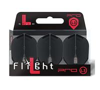 1 SET L STYLE CHAMPAGNE DART FLIGHTS SHAPE BLACK