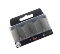 1 SET L STYLE CHAMPAGNE DART FLIGHTS SHAPE CLEAR BLACK