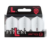 1 SET L STYLE CHAMPAGNE DART FLIGHTS SHAPE CLEAR WHITE