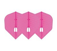 1 SET L STYLE CHAMPAGNE DART FLIGHTS SHAPE DIMPLE PEARL PINK