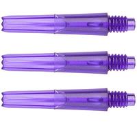 1 SET L STYLE L-SHAFT LOCKED STRAIGHT DART STEMS EXTRA SHORT 130 PURPLE