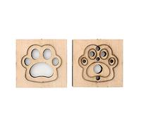 1 Set Leather Craft Dog Paw for Pendant Shape Modeling Wooden Mold Die Cutting for Art Leather Cutting Mold Animal
