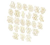 1 Set Letter Patches Sew On Patches Embroidered A-Z Letter Sticker Sewing for Bag Hat Decoration