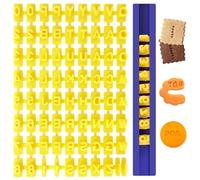 1 Set Letter Stamps for Clay, Alphabet Stamp, 73 PCS Cookie Stamps, for Making Cookies Letters Stamp DIY Clay Cakes Baking Message Letters