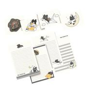 1 Set Letter Writing Paper with Envelopes Little Black Cats Stationery with Envelopes for Party Invitations