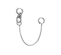 1 Set Lip Clip Earring Non-piercing Lip and Ear Jewelry One-Piece Clip and Earring Set Stainless Steel Stainless Steel