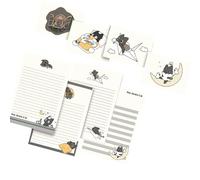 1 Set Little Black Cats Stationery Set Writing Paper with Envelopes Letter Papers and Envelopes for Invitation Cards
