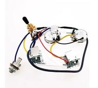 1 Set LP SG Electric Guitar Pickup Wiring Harness Push Pull Converter Potentiometers No Welding(Gold A)