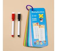 1 Set Math Self Test Flashcards, 1 to 12 Arithmetic Practice Cards, Montessori Learning Supplies for Primary Students