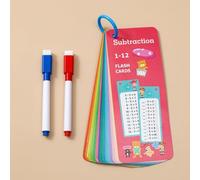 1 Set Math Self Test Flashcards, 1 to 12 Arithmetic Practice Cards, Montessori Learning Supplies for Primary Students