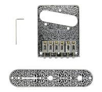 1 set Metal 6 String Saddle Volume Control Bridge Plate Replacement For Telecaster Electric Guitar Repair Tool Parts
